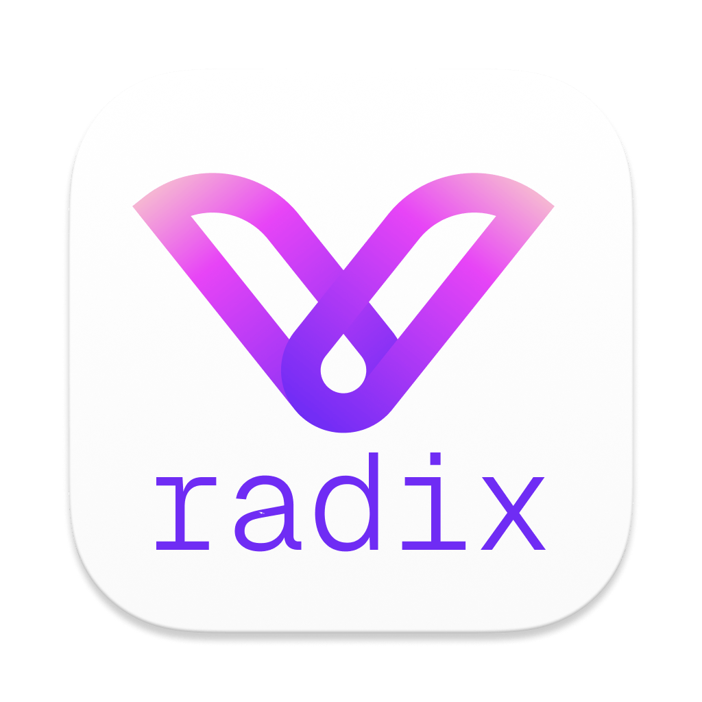 Logo for the radix project