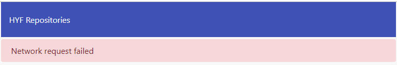 HTTP Error