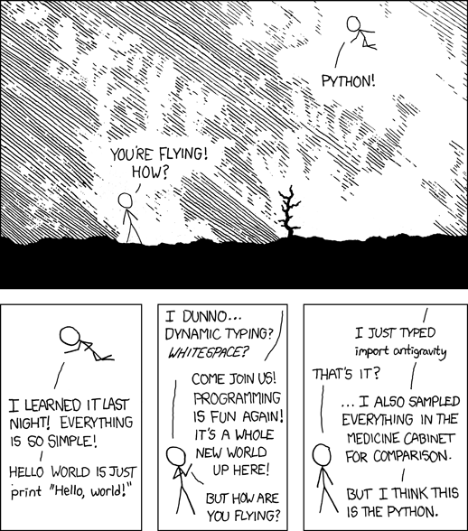 xkcd python cartoon