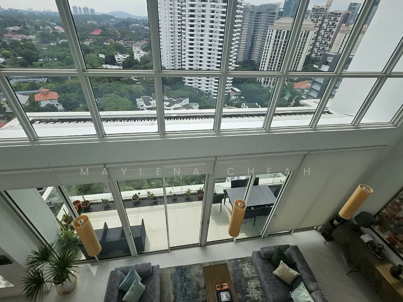Nathan Suites, 21 Nathan Road, 4 Bedrooms, 4,811 sqft, Condominium For Sale, by Maylena Cheah, 500079776 - Double volume ceiling Living Room - PropertyGuru.com.sg