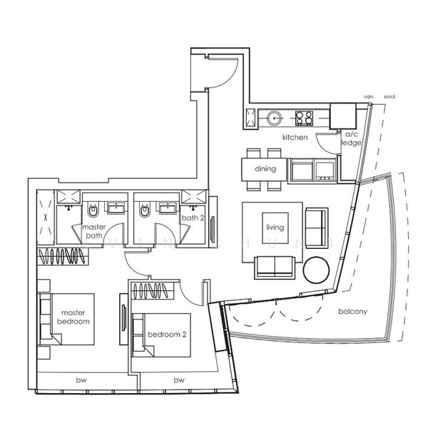One Shenton, 1 Shenton Way, 2 Bedrooms, 1,109 sqft, Condominium For Sale, by Evan Chung, 500107196 - PropertyGuru.com.sg