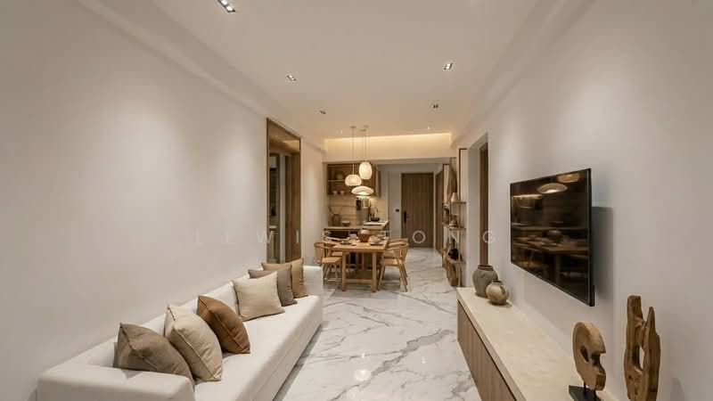 Sceneca Residence, Tanah Merah Kechil Link, 2 Bedrooms, 753 sqft, Condominium For Sale, by Lewis Tong, 500125617 - Living Room - PropertyGuru.com.sg