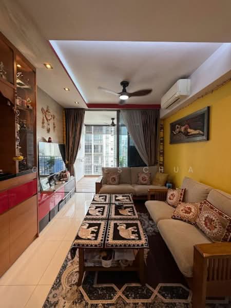 Treasure Crest, 66 Anchorvale Crescent, 3 Bedrooms, 958 sqft, Executive Condominium For Rent, by Charles Chua, 500151472 - Living Room - PropertyGuru.com.sg