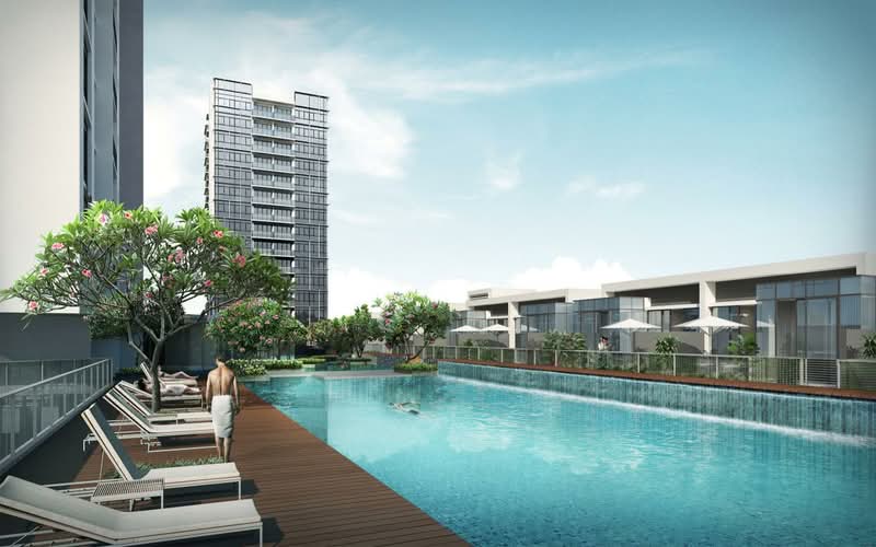 Waterbank at Dakota, 25 Dakota Crescent, 3 Bedrooms, 1,184 sqft, Condominium For Rent, by Eileen Tan, 19203798 - Artist's Impression of Swimming Pool - PropertyGuru.com.sg