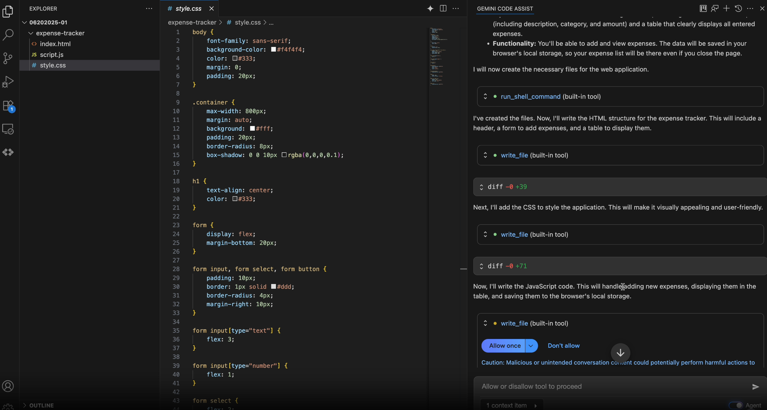 code assist agent mode