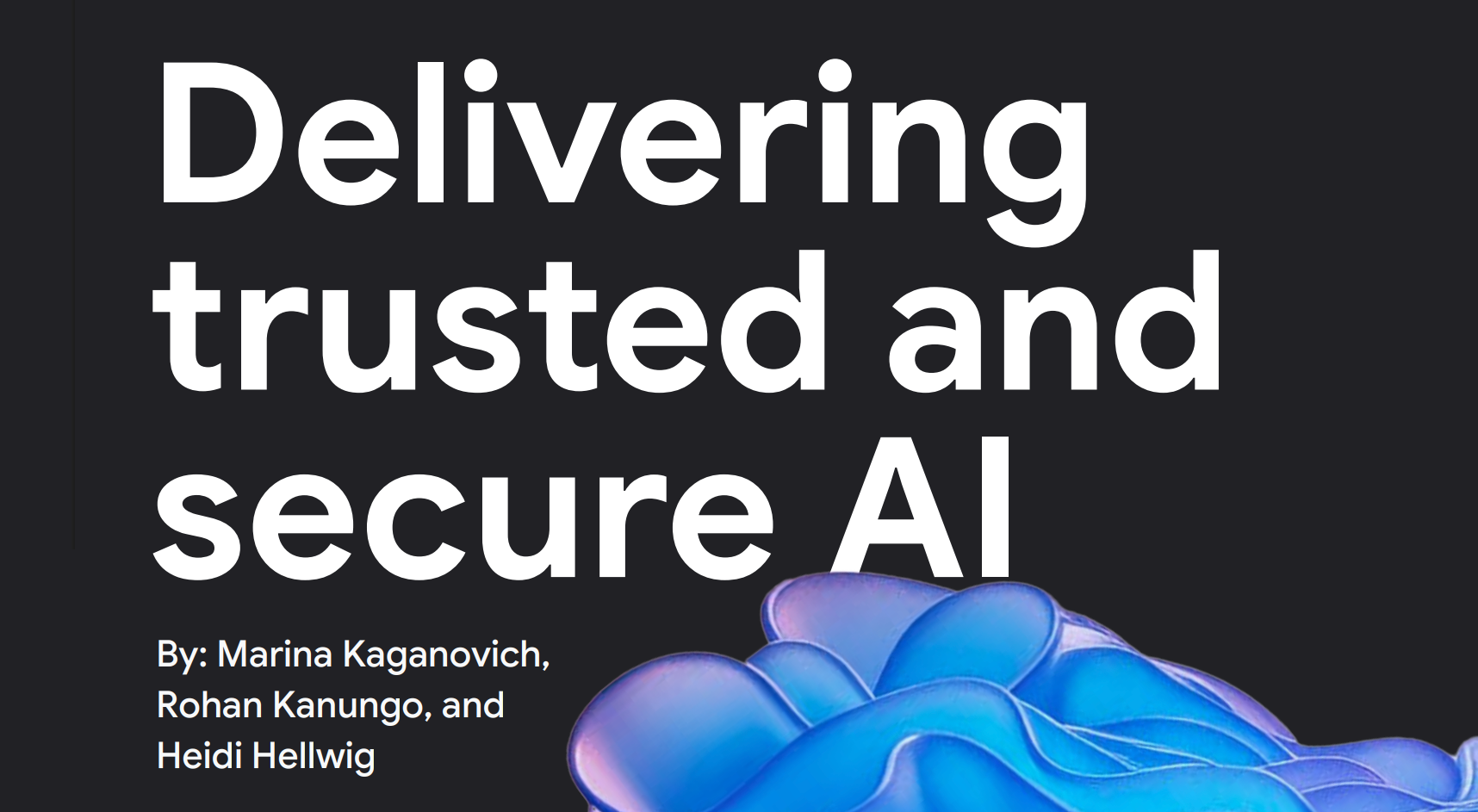 Delivering trusted and secure AI